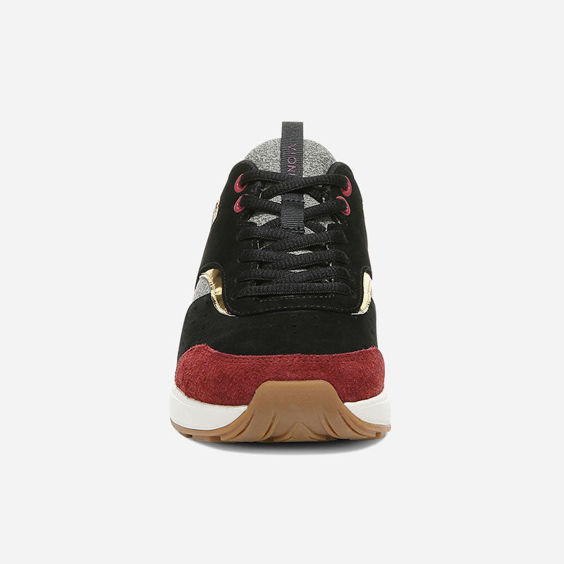 Nova Black/Shiraz Nubuck Suede