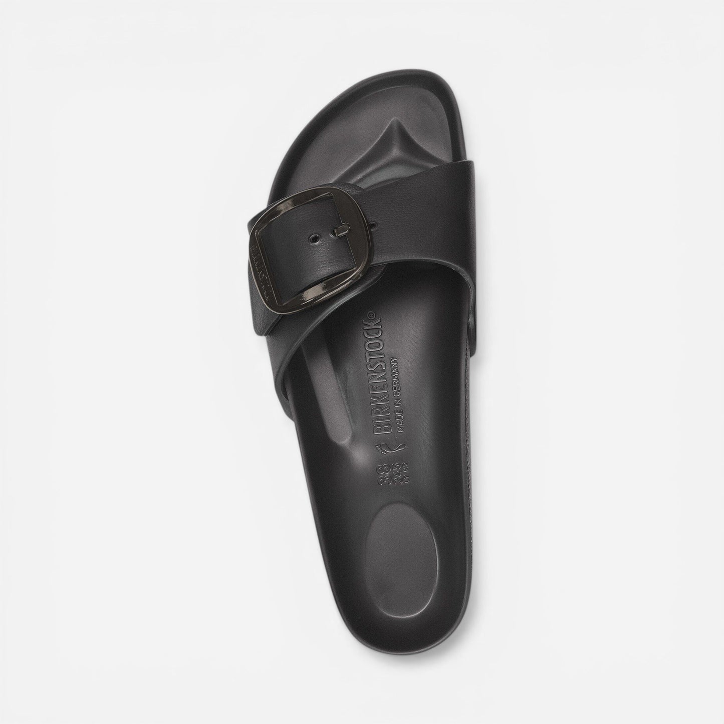 Madrid Eva Big Buckle Black Narrow