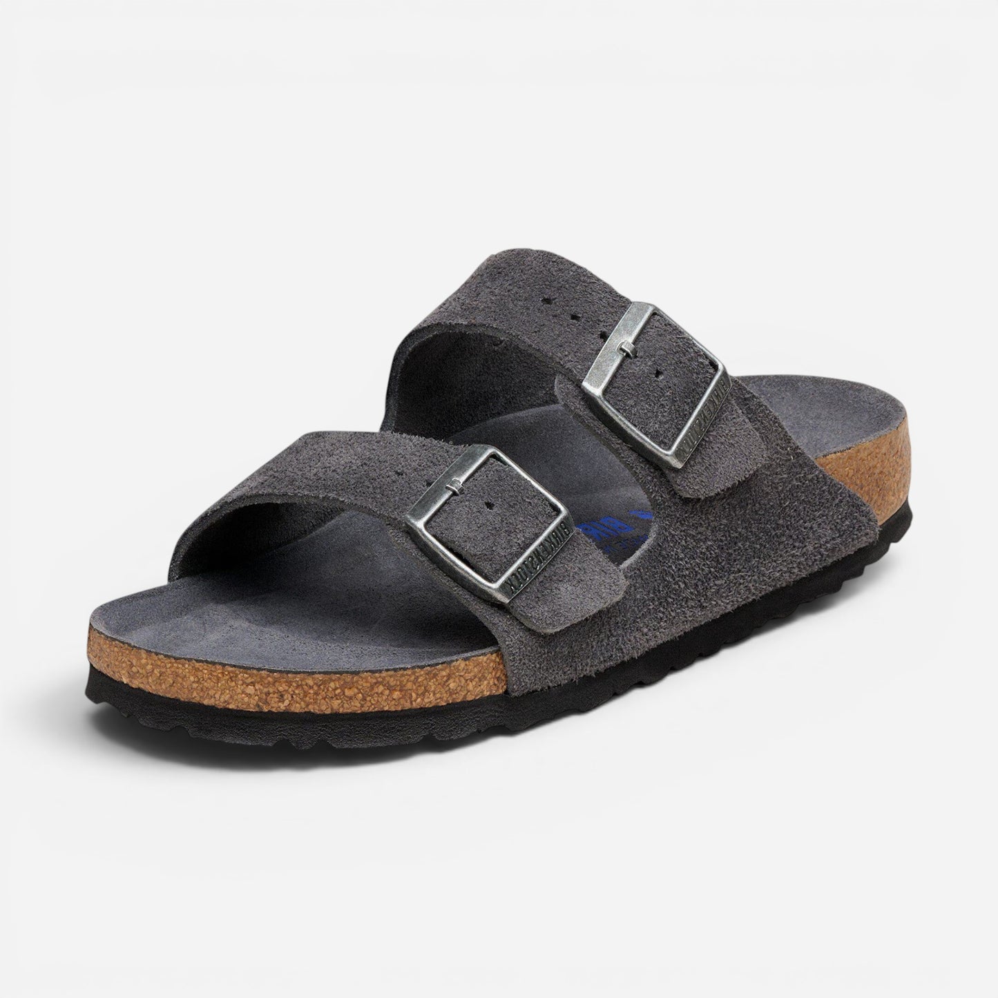 Arizona Soft Footbed Charcoal Suede Leather Narrow