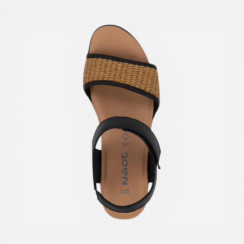 summer raffia soft black