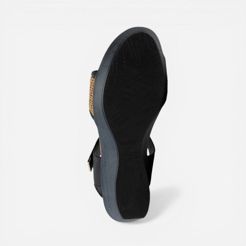 summer raffia soft black