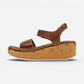 Rosepetal Cognac/Orange Polka Dot