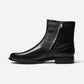 Midtown Plain Toe Zip Boot Black