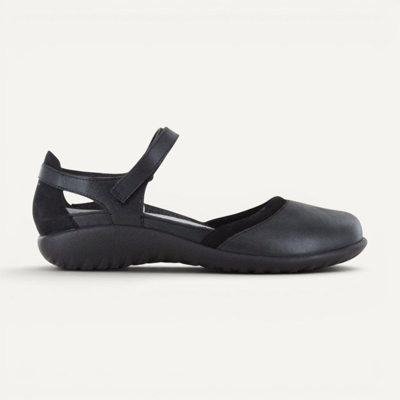 tekapo mary jane black leather combo