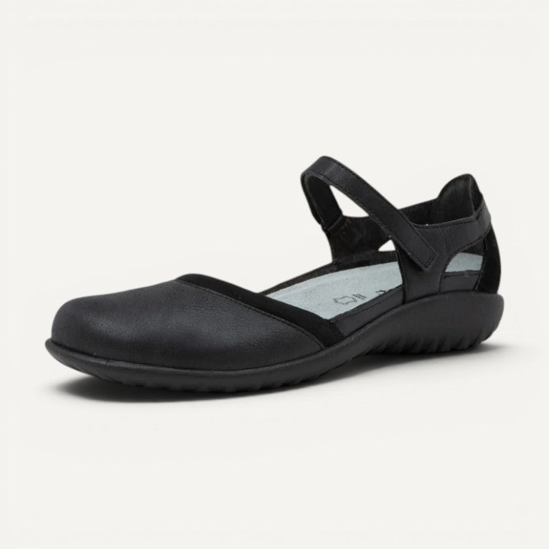 tekapo mary jane black leather combo