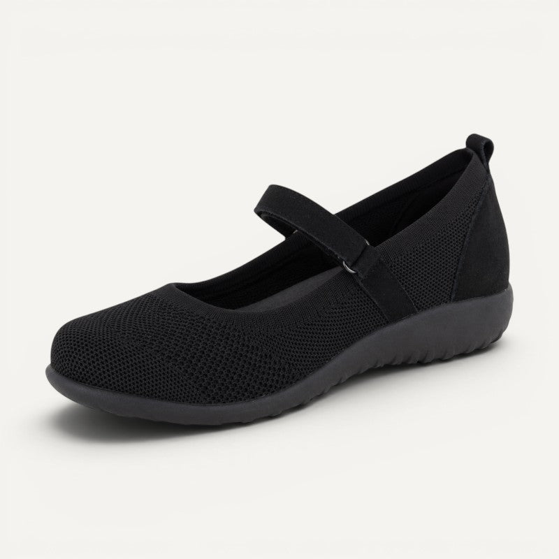 Taranaki Mary Jane Knit Black