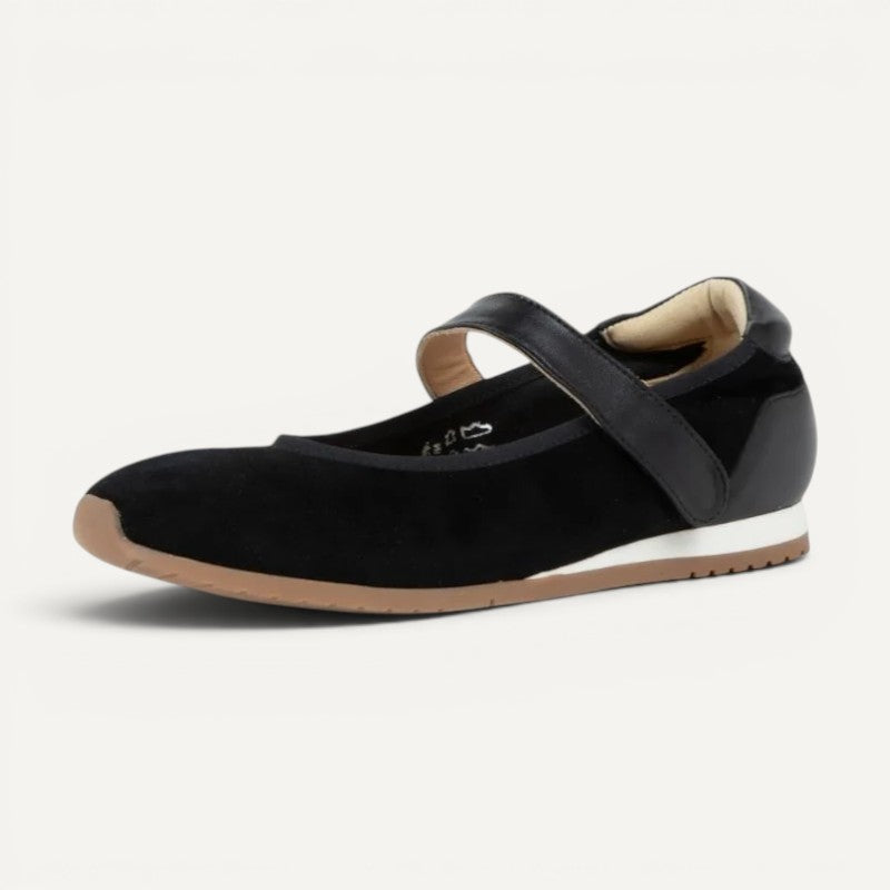 pure mary jane black leather combo