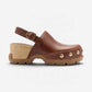 Roam'n Clog Rvt Dark Auburn/Gum