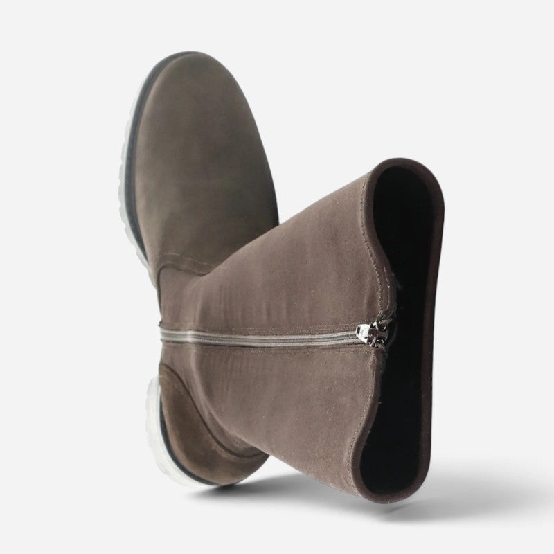 Isen Waterproof Dark Brown Suede