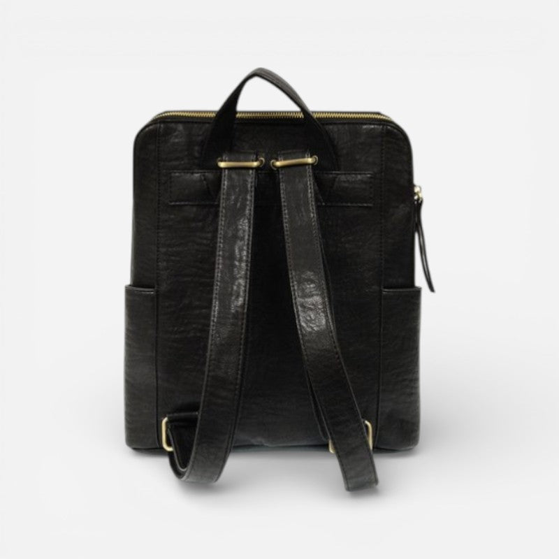 Raegan Double Zip Backpack Black