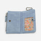 Bobbie Bifold Wallet With Carabiner Sky Blue