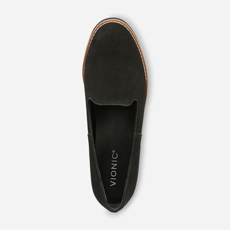 Willa Wedge Black Suede
