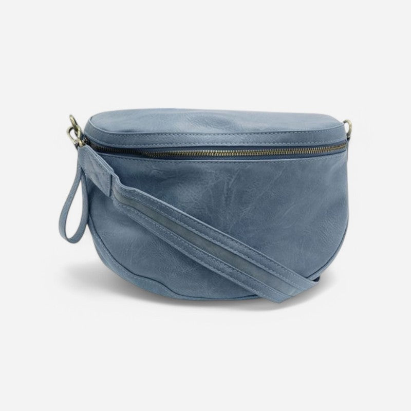 Laura Contrast Strap Sling/Belt Bag Chambray
