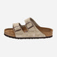 Arizona Soft Footbed Taupe Suede Leather Narrow