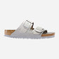 Arizona Big Buckle Dove Nubuck Leather Narrow