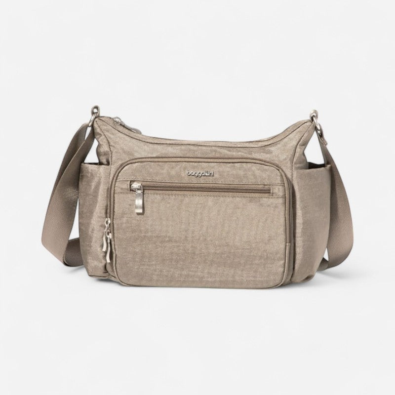 Crosstown Hobo Crossbody Sterling Shimmer