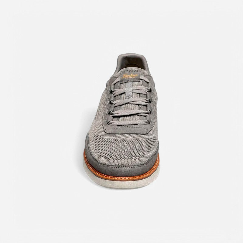 Men s Launch Knt Elastic Lace Slip On Grey