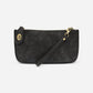 Lux Crossbody Wristlet Clutch Black