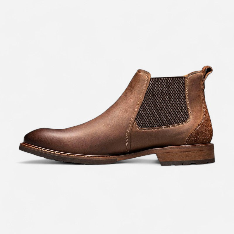 Men's Lodge Plain Toe Gore Black Charcoal