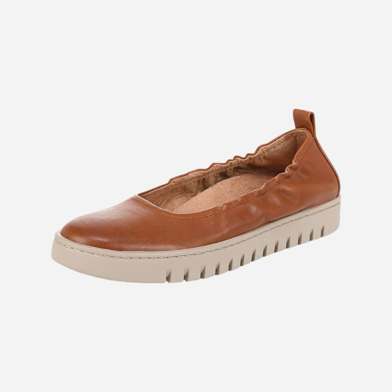 Uptown Ballet Tan Leather