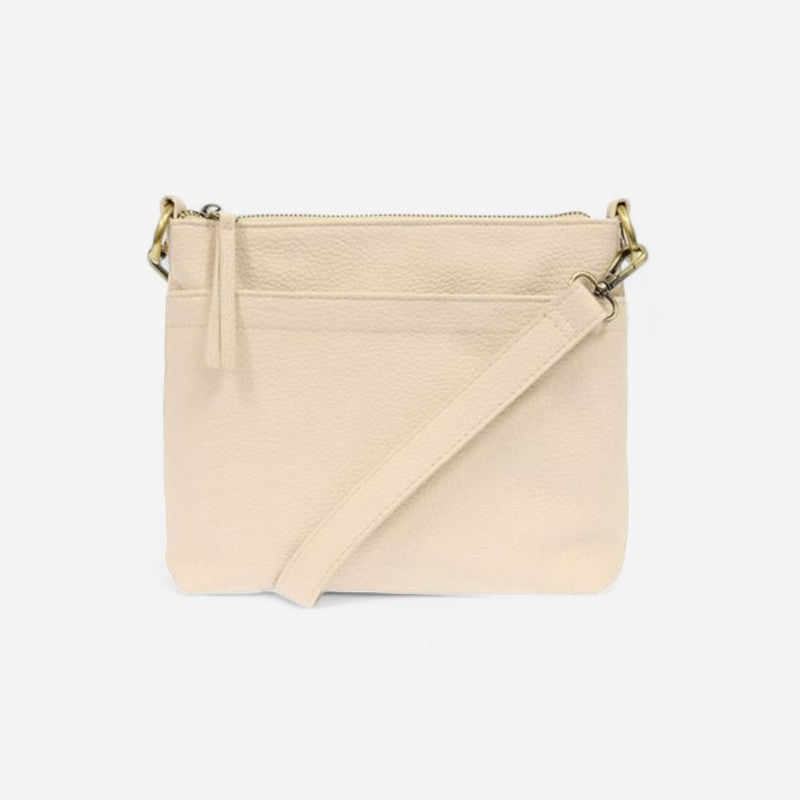 Layla Top Zip Crossbody Bag Alabaster