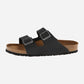 Arizona Soft Footbed Black Oiled Leather Regular