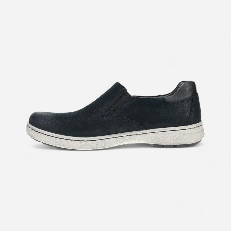 Trent Black Burnished Suede