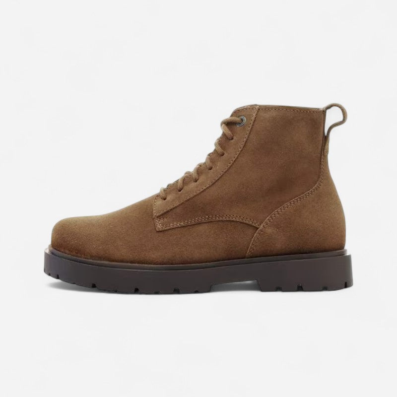 Highwood Men's Lace Dark Tea Suede Leather Regular