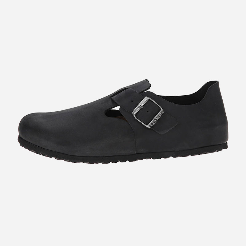 London Black Oiled Leather Regular
