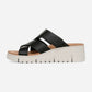 Uptown Sunset Black Veg Leather