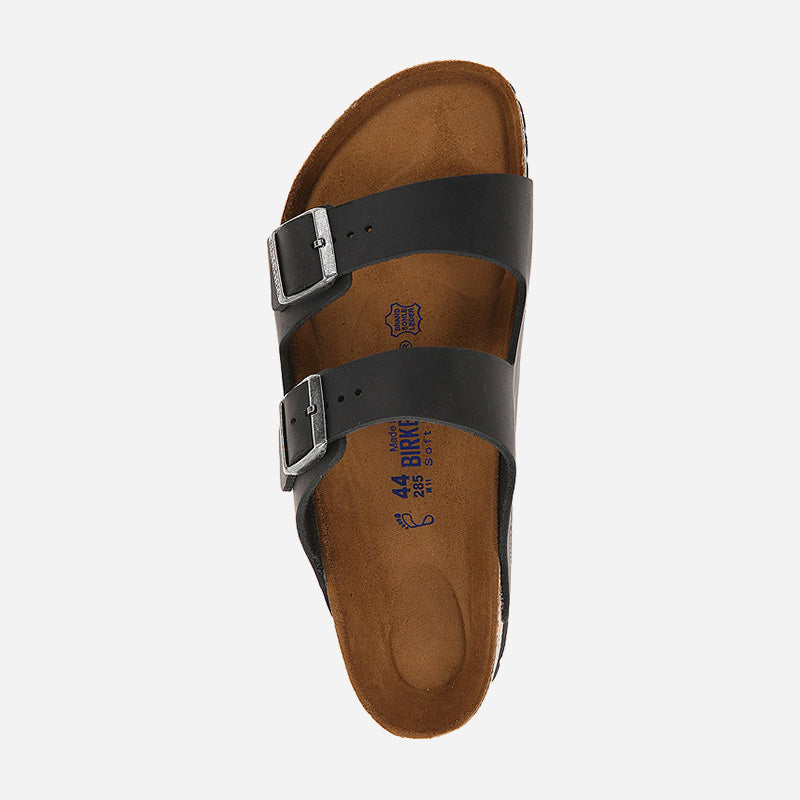 Arizona Soft Footbed Black Oiled Leather Regular
