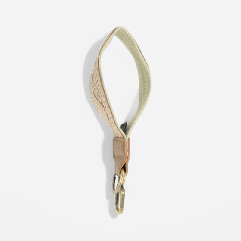 1.2 Geo Pyramid Easy Find Wristlet Keychain Tan"