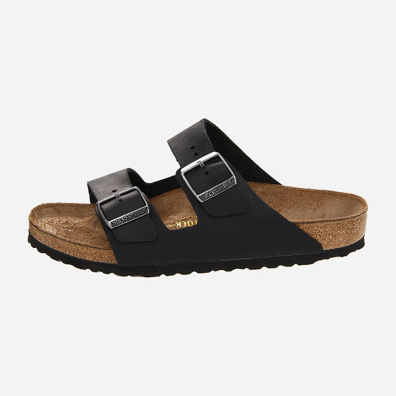 Arizona Soft Footbed Black Oiled Leather Regular