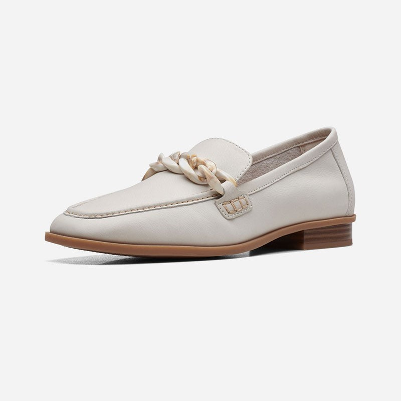 Sarafyna Iris White Leather