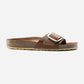 Madrid Big Buckle Cognac Oiled Leather Narrow