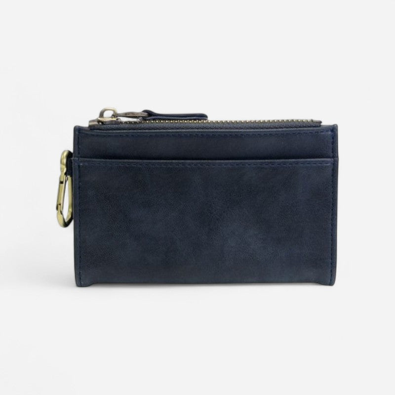 Bobbie Bifold Wallet With Carabiner Navy