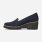 Willa Wedge Navy Suede