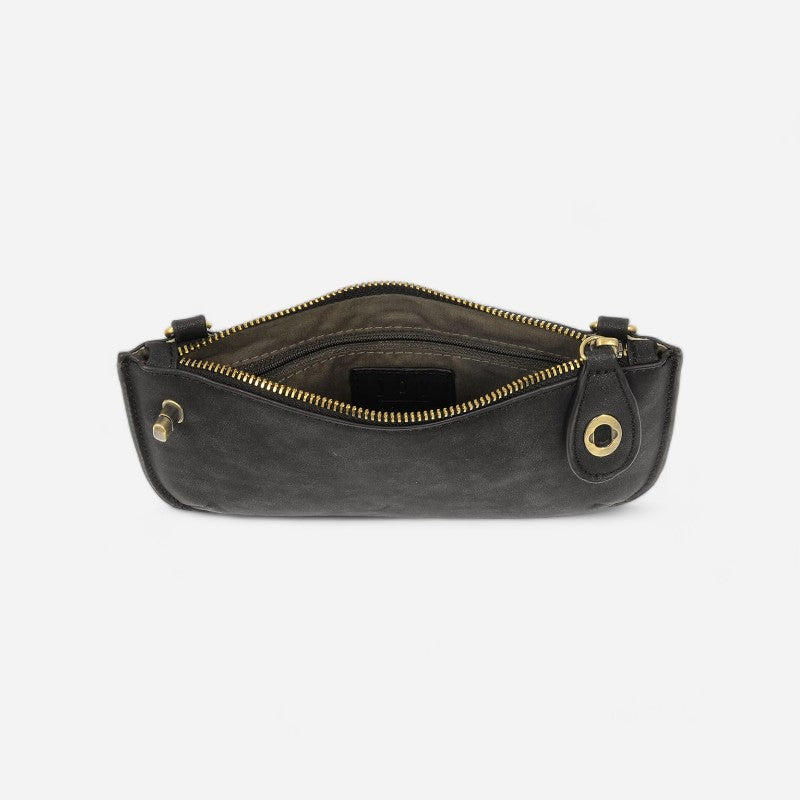 Lux Crossbody Wristlet Clutch Black