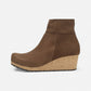 Ebba Dark Tea Suede Leather Narrow