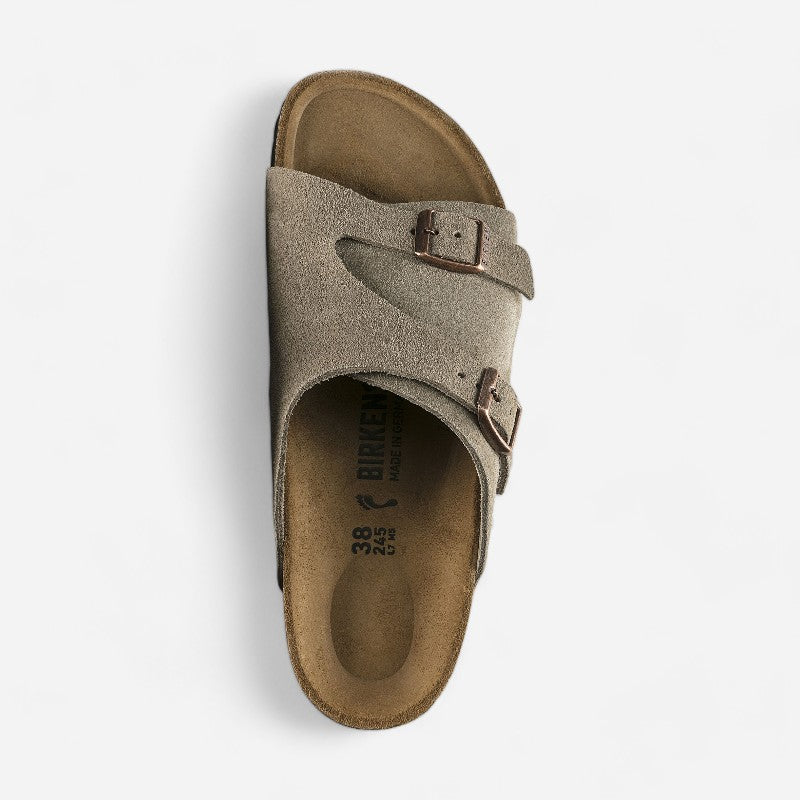 Zurich Men's Taupe Suede Leather Regular