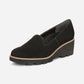 Willa Wedge Black Suede