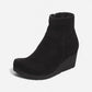 Ebba Black Suede Leather Narrow