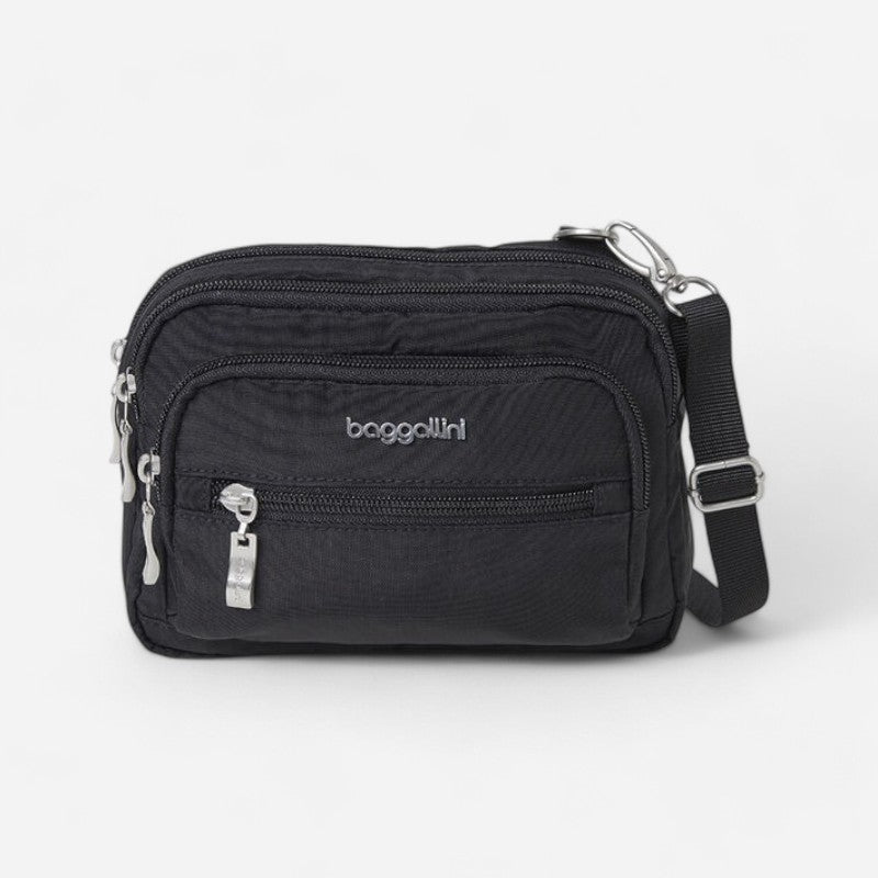 Triple Zip Bagg Black/Sand